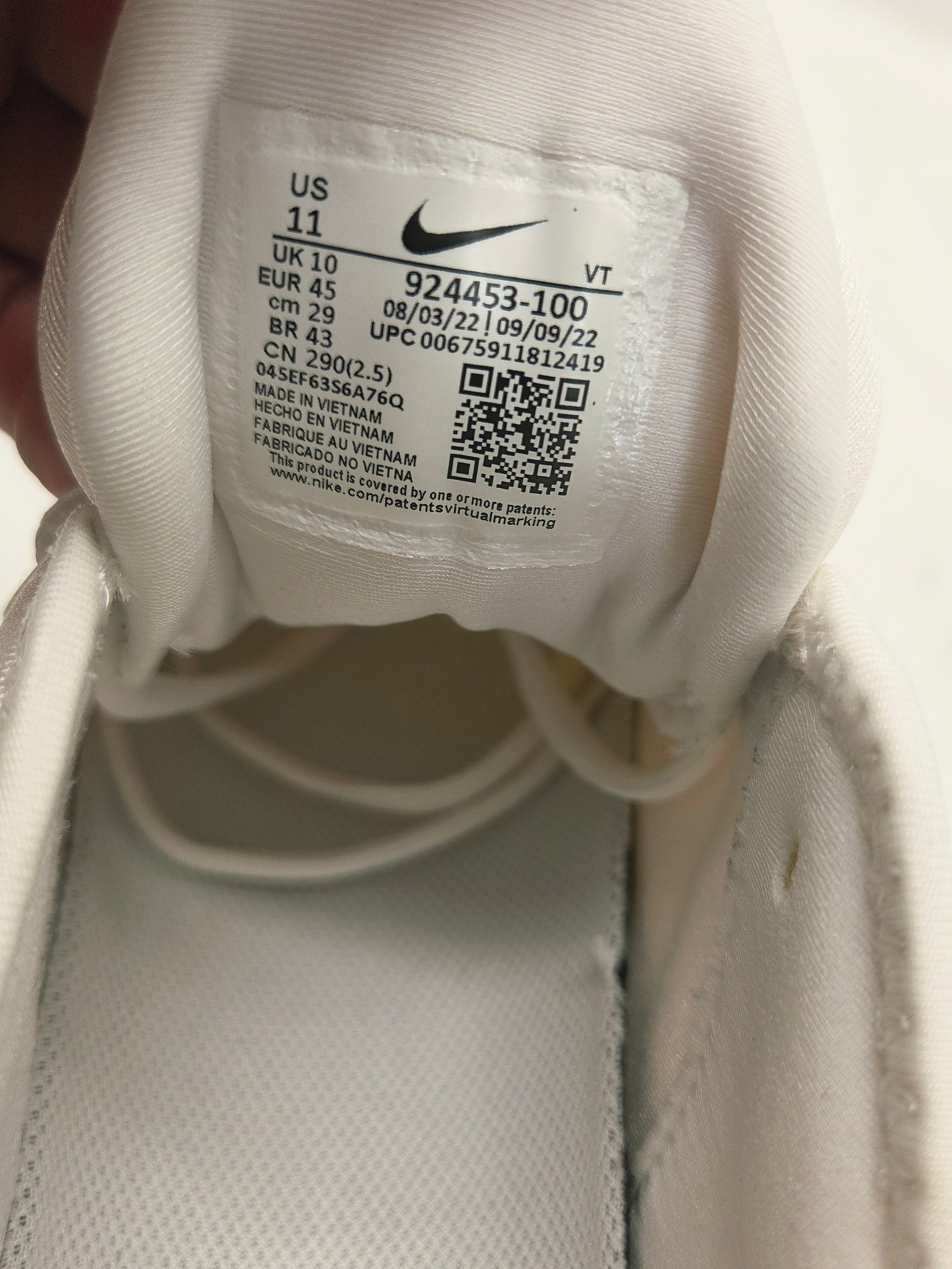 Nike Air Vapor Max TN 'Triple White'
