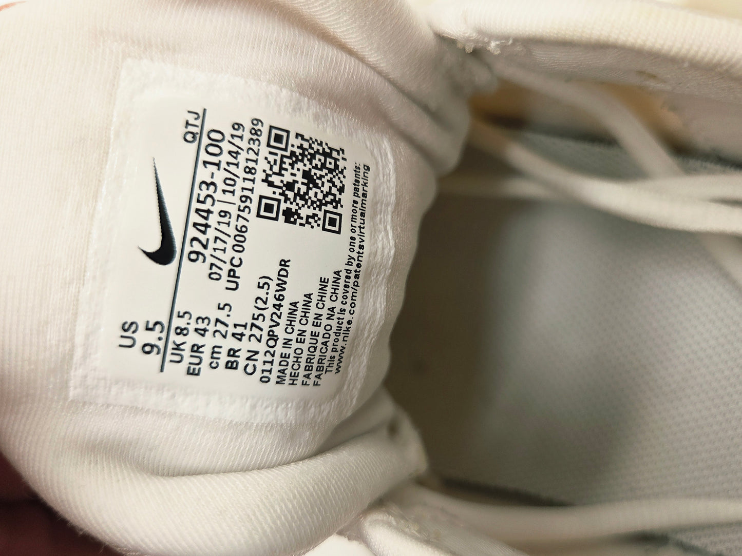 Nike Air Vapor Max TN 'Triple White'