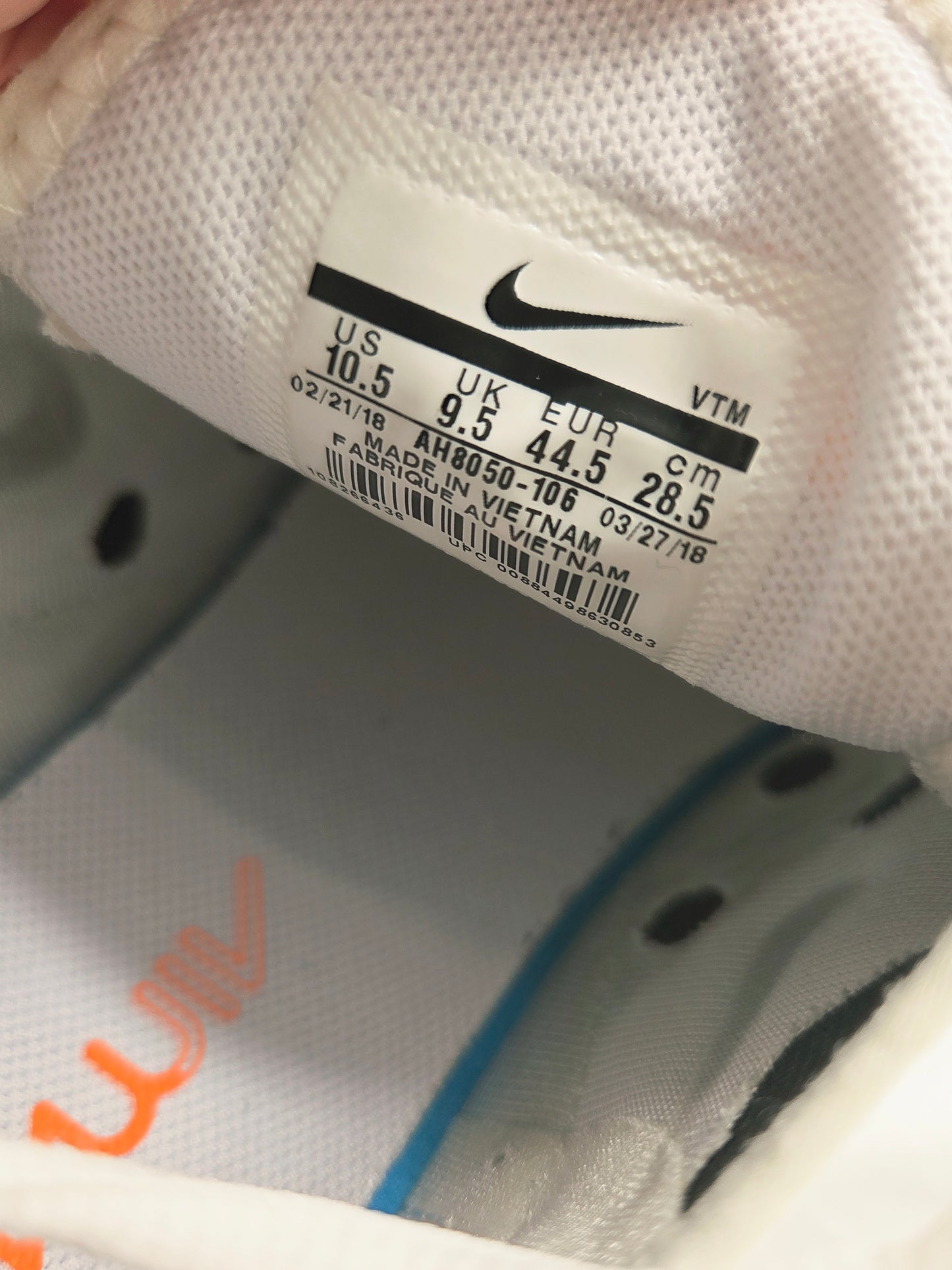 Nike Air Max 270 'White/Total Orange'